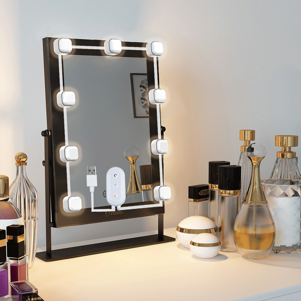 Make-up mirror light for live broadcast
