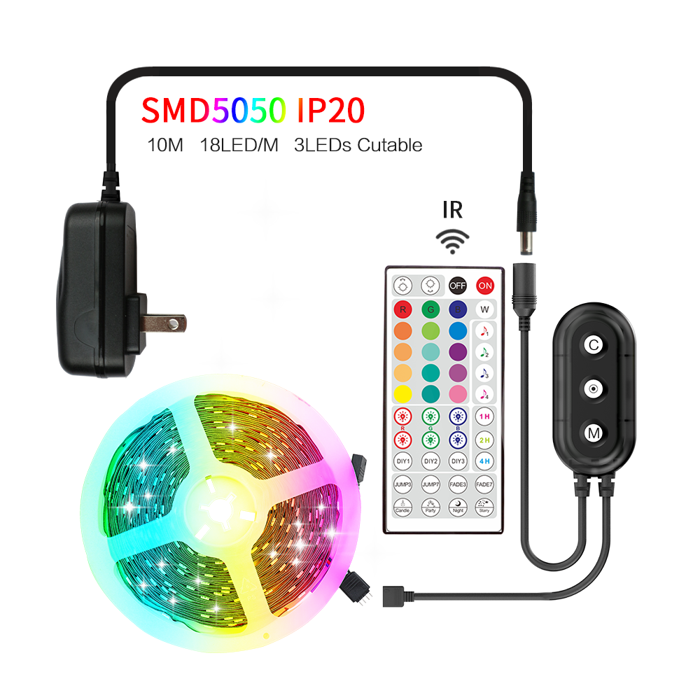 Infrared 44-key RGB light strip set